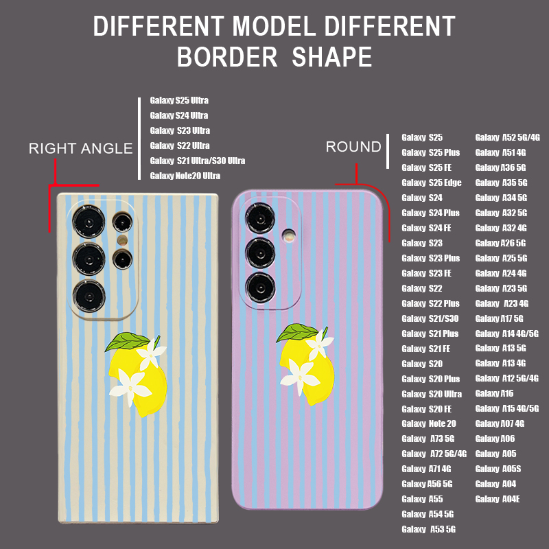 Stripe Lemon Print TPU Phone C - Samsung Galaxy A55 ulasan dan harga