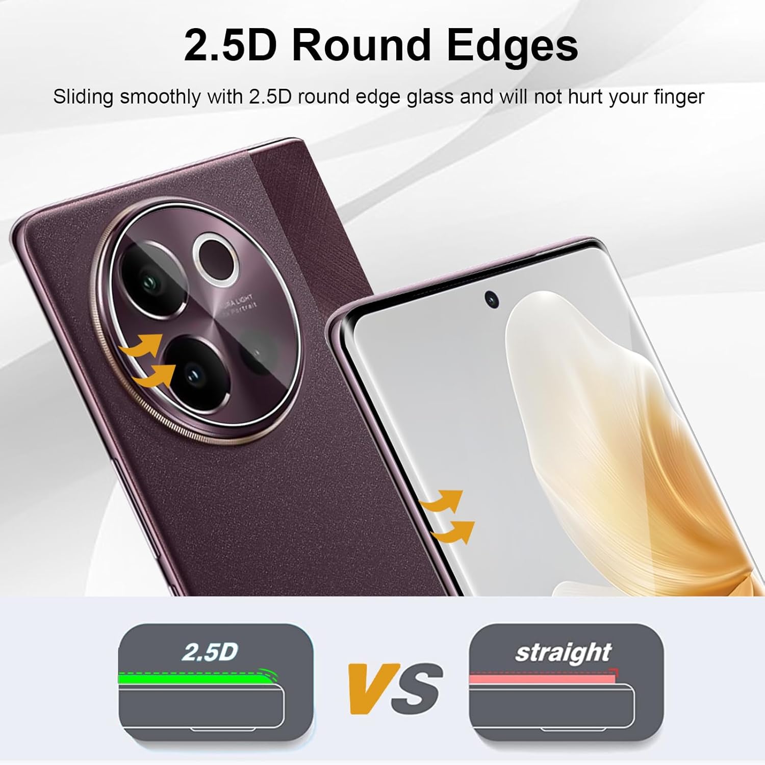 3D Curved 9H Tempered Glass Fo - Vivo V40 ulasan dan harga